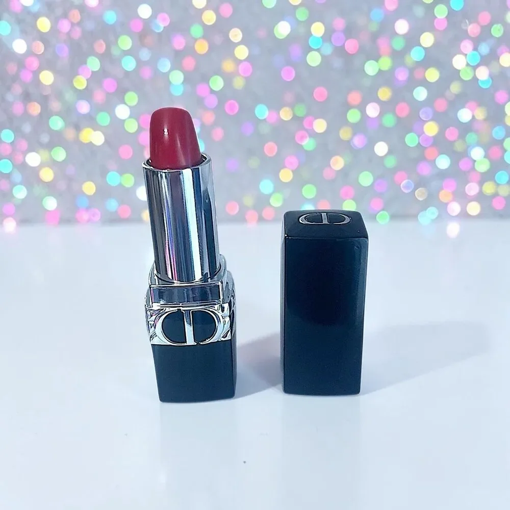 CHRISTIAN DIOR ROUGE DIOR SATIN LIP BALM In Shade 999 0.12 OZ New without box